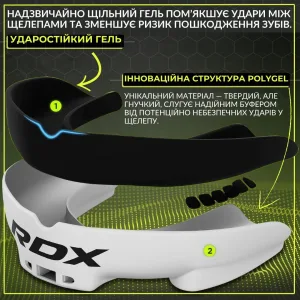 Капа RDX 3w доросла (вік 12+) White/Black