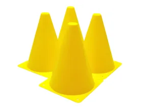Sports cones EasyFit 17 cm (set of 4) yellow
