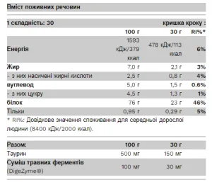 Whey Protein - 30 г бельгійський шоколад