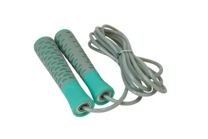 Скакалка PowerPlay 4206 Jump Rope PRO+ сіро-м'ятна (2,75m.)