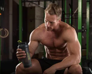 Шейкер спортивний BlenderBottle Pro45 - 1270 мл Grey/зелений