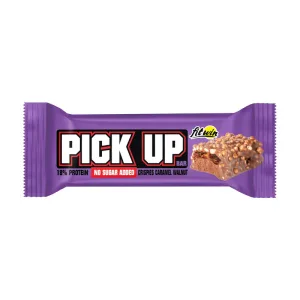 Pick Up Bar No Sugar Added - 45 г crispies карамельний волоський горіх