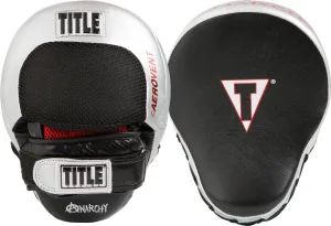 Лапи боксерські TITLE Boxing Aerovent Anarchy Punch Mitts Black/Silver