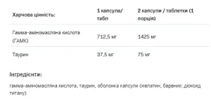 GABA - 120 капсул