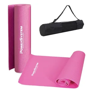 Килимок для йоги та фітнесу Power System PS-4014 PVC Fitness Yoga Mat рожевий 173x61x0,6
