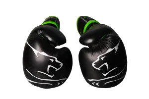 Боксерські рукавиці PowerPlay 3018 Jaguar чорно зелені 14 унцій