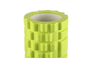 Масажний ролик (роллер) PowerPlay 4025 Massage Roller зелений 33x14 см