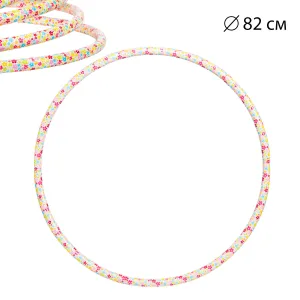 Обруч Bamsic "Квіточка" 82 см цільний гімнастичний пластиковий 0193