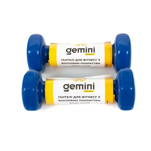 Гантелі Sport для фітнесу з вініловим покриттям 2 шт по 0,5 кг GSD-0.5BL