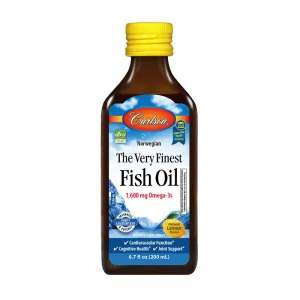 The Very Finest Fish Oil 1,600 мг Omega-3 s - 200 мл Лимон
