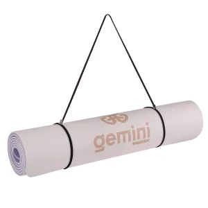 Килимок для фітнесу та йоги Sport TPE+TC 6 мм - фіолетово рожевий