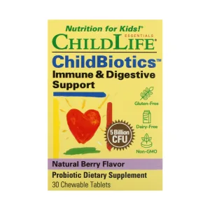 ChildBiotics Immune + Digestive Support - 30 жув. таблеток таблеток Природна Ягода