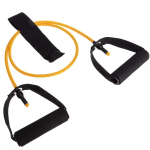 Еспандер трубчастий з ручками та фіксатором дверей Довжина 120 см навантаження 1.8 кг Жовтий