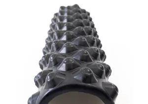 Масажний ролик EasyFit Grid Roller Extreme 45 см чорний