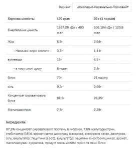 Whey Protein - 908 г Шоколад нуга карамель
