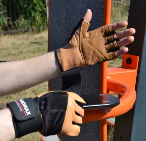 Рукавички для фітнесу MadMax MFG-269 Professional Brown S