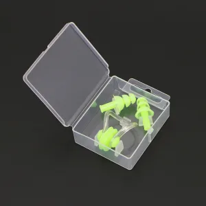 Набір беруші + затискач для плавання Синій