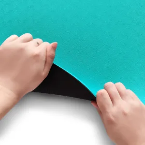 Килимок для фітнесу та йоги Sport TPE+TC 6 мм - м'ятно-чорний