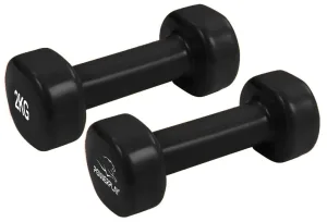 Гантель вінілова PowerPlay 4125 Achilles 2*2 кг. чорні (2шт.)
