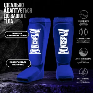 Захист гомілки і стопи PowerPlay 3054 Classic Shin сині XL