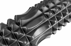 Масажний ролик EasyFit Solid Roller v.1,2s 33х13 см чорний