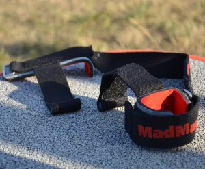 Лямки для тяги MadMax MFA-332 PWR Straps+ Black/Grey/Red