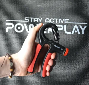 Еспандер кистьовий PowerPlay PP-4323 з регульованим навантаженням 10-40 кг. Strength Grip чорно-червоний