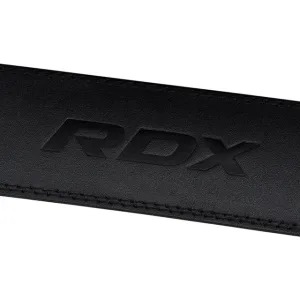 Пояс для важкої атлетики RDX 4 шкіряний Full Black 2XL