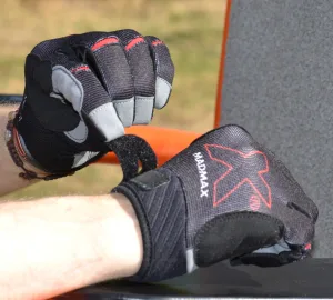 Рукавички для фітнесу MadMax MXG-103 X Gloves Black/Grey S