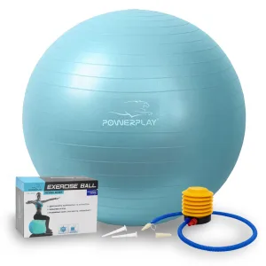 М'яч для фітнесу фітбол PowerPlay 4001 Ø65 cm Gymball м'ятний + помпа