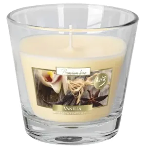 Свічка в скляному стакані Bispol ваніль SN 90-67