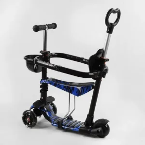 Самокат 5в1 Best Scooter - чорний/Синій
