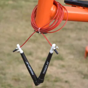 Скакалка швидкісна PowerPlay 4202 Ultra Speed Rope червона 2,9 m.