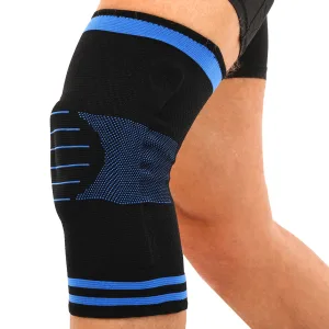 Наколінник бандаж із силіконовим кільцем MUTE ML 1 шт 9066-BL - L