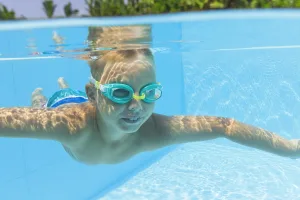 Окуляри для плавання Bestway 7+ 21049 помаранчевий