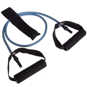 Еспандер трубчастий з ручками та фіксатором дверей Довжина 120 см навантаження 2.7 кг Синій