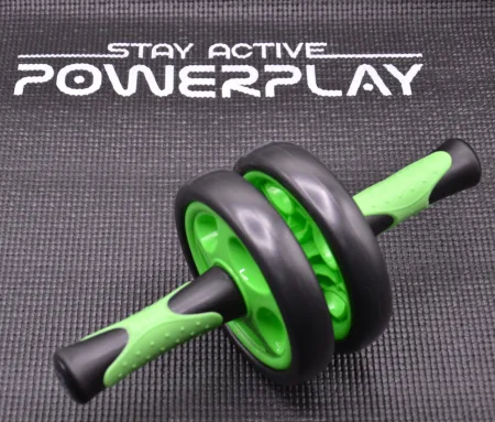 Колесо для преса подвійне PowerPlay 4327 Dual-Core Ab Wheel Чорно-червоне