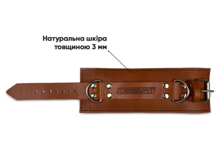 EasyFit F10 cuff for cable machine (leather) brown