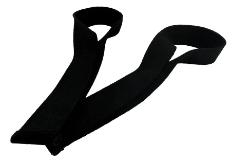 Лямки атлетичні EasyFit Delta Long для станової тяги чорні