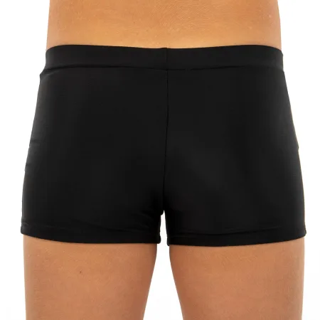 Плавки боксери для хлопчиків для плавання вік 6-10років чорно-жовтогарячий 10