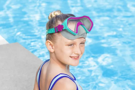 Маска для плавання BESTWAY 7+ 22049 синій-жовтий