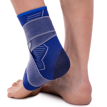 Бандаж на голеностопный сустав эластичный с фиксирующим ремнем SIBOTE размер 1 шт S/M - L