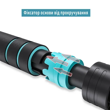 Розсувний розпірний турнік EasyFit BlueGymBar 70-95 см
