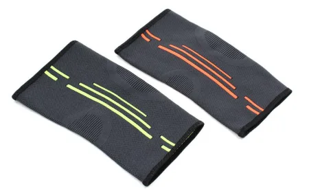 Наколінник бандаж еластичний 1 шт чорно-салатовий XL