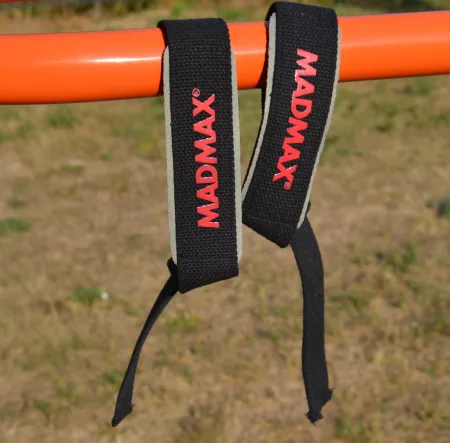 Лямки для тяги MadMax MFA-267 PWR Straps Black/Grey/Red
