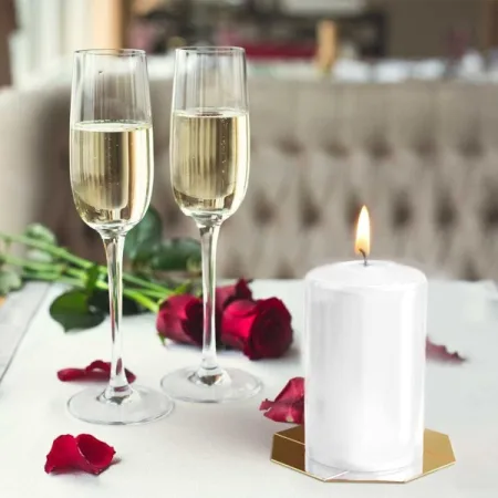 Свічка столова циліндр Bispol sw60/100 090 білий