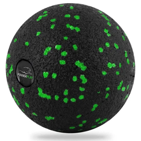 Набір для масажу та йоги PowerPlay PP_4095 EPP (ролик 45*15 + 2-ва мячі) Green + резика 5,5 кг.