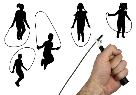 Швидкісна скакалка EasyFit Speed Cable Rope 3 м зі сталевим тросом чорна