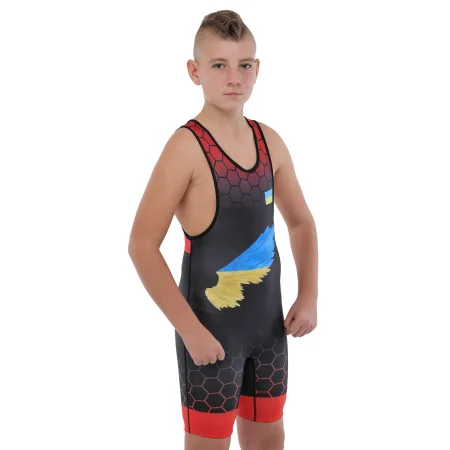 Трико для боротьби дитяче UKRAINE зріст 128-161 см 3XS
