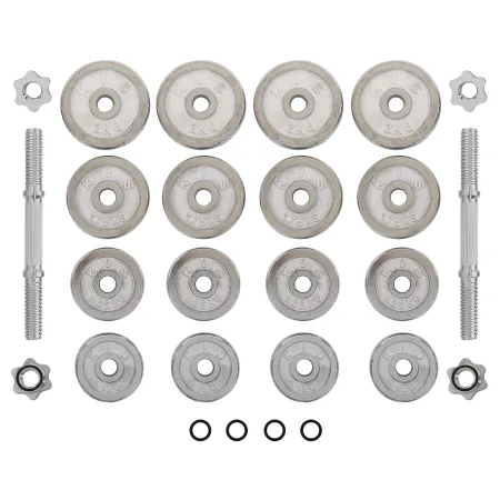 Гантелі розбірні хромовані 2 шт по 13,5 кг